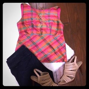 Issac Mizari for Target Plaid Tank Top
